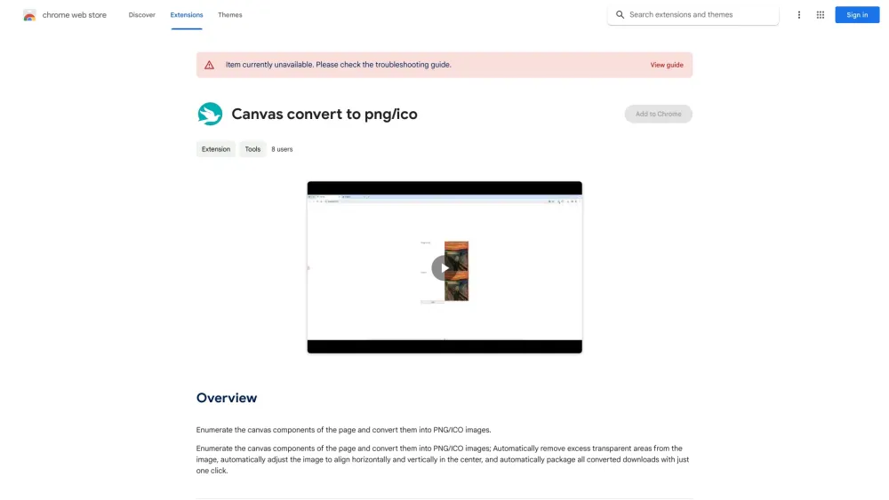 Canvas convert to png/ico