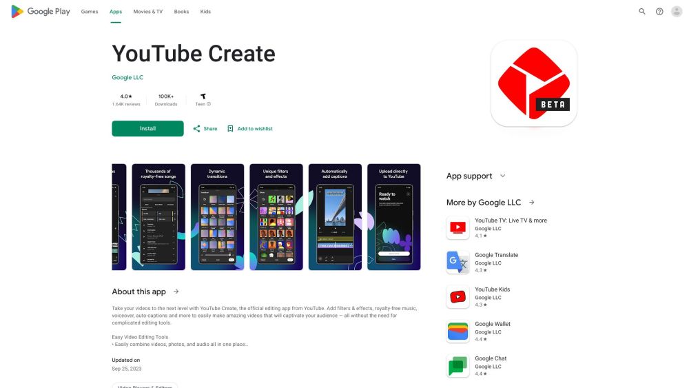 YouTube Create